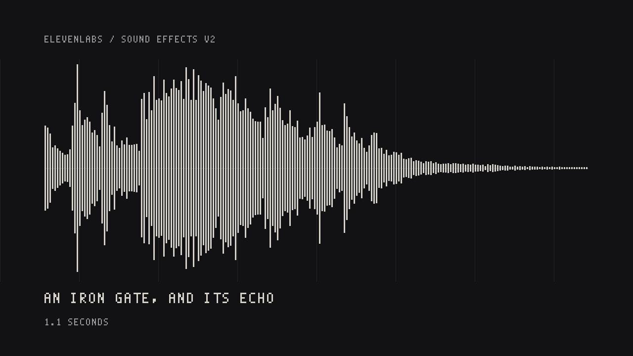 A preview made with ElevenLabs Sound Effects v2